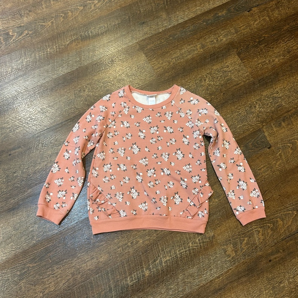 Nicole Miller Pink Floral Kids Sweatshirt